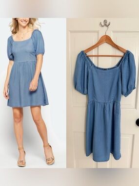 Vero Moda Puff-Sleeve Mini Dress
